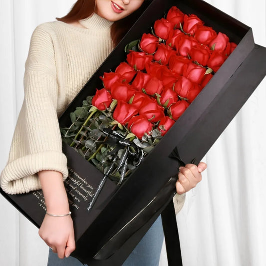 Scarlet Elegance Rose Bouquet 999Flowers