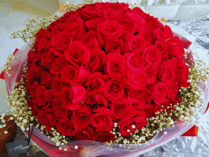 99 Roses Bouquet - 999Flowers